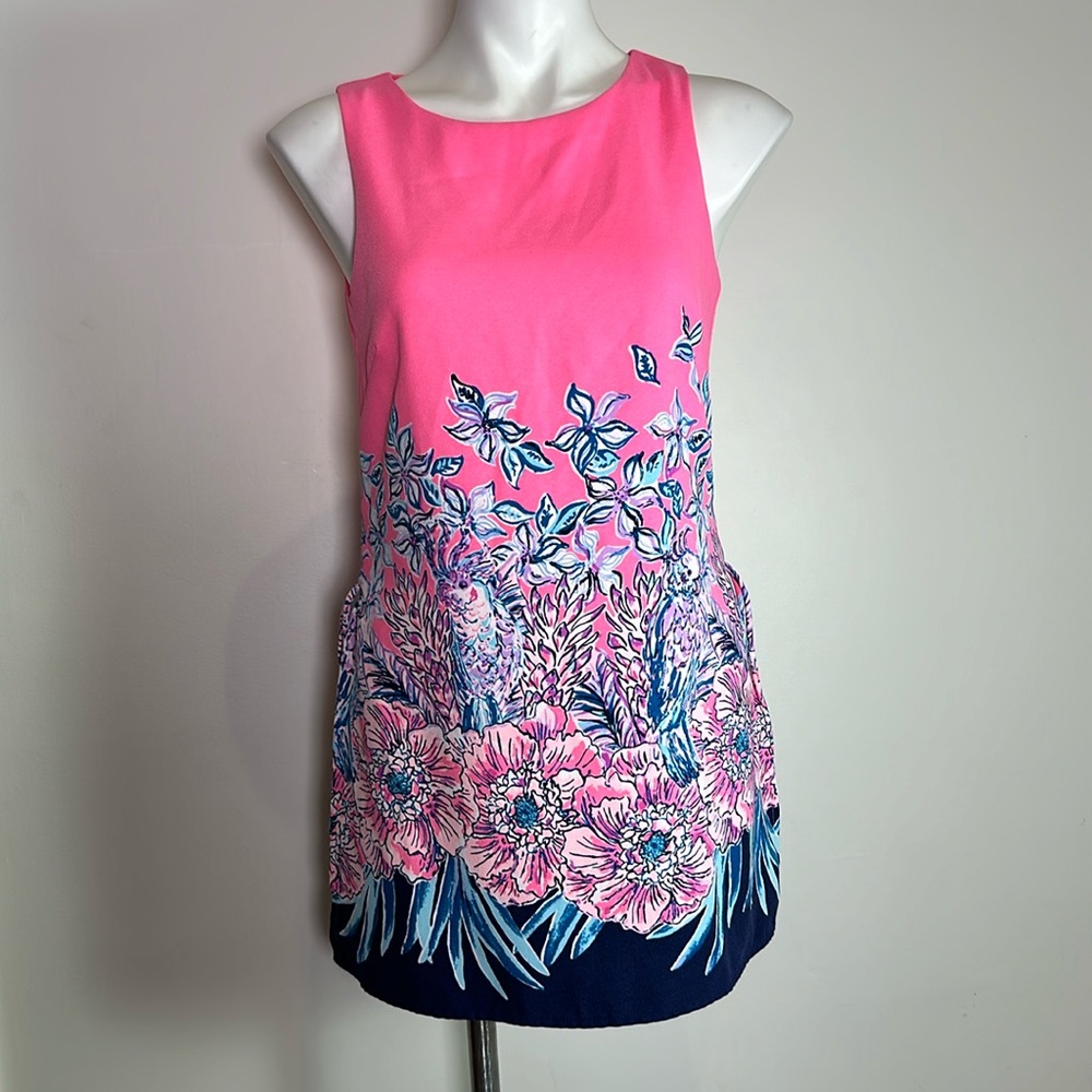 Lilly Pulitzer DONNA ROMPER pink tropics